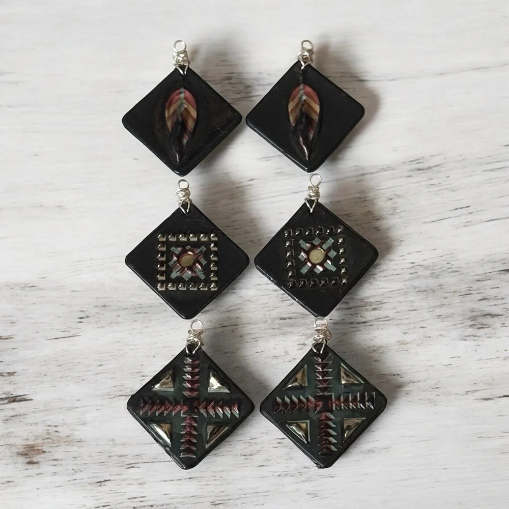 Bundle of 6 Pr. Earrings NO Earwires!